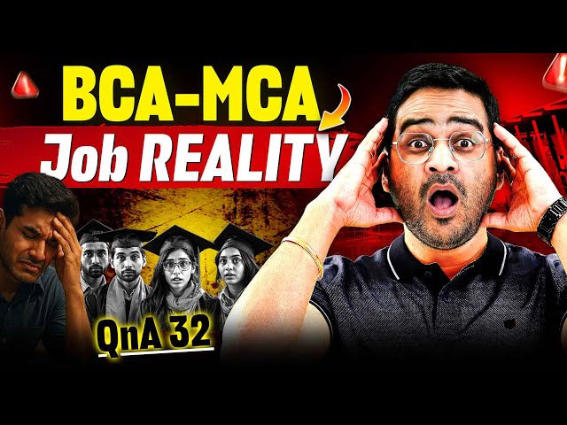 🚨BCA MCA Job Reality | After BCA Non Coding Jobs | MCA After Open BCA #BCA #BCACourse #MCA #BCAJobs
