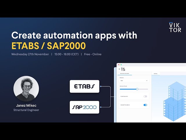 Create Automation Apps for ETABS & SAP2000 with Python