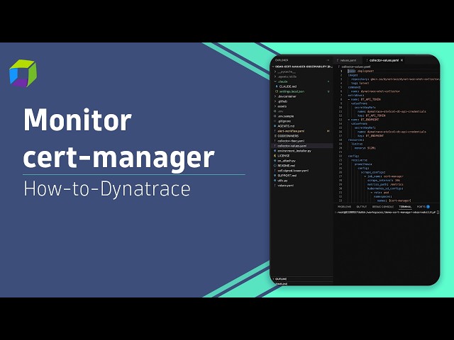 How to monitor cert-manager with Dynatrace │ OpenTelemetry