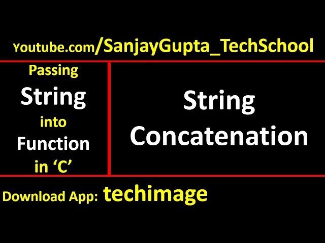 String concatenation by passing string into function in c programming | by Sanjay Gupta