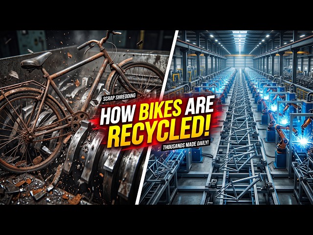 How Old Rusty Bicycles Are Recycled Into New Steel Bike Frames