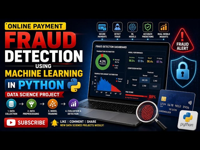 Online Payment Fraud Detection Using Machine Learning in Python | Data Science Project