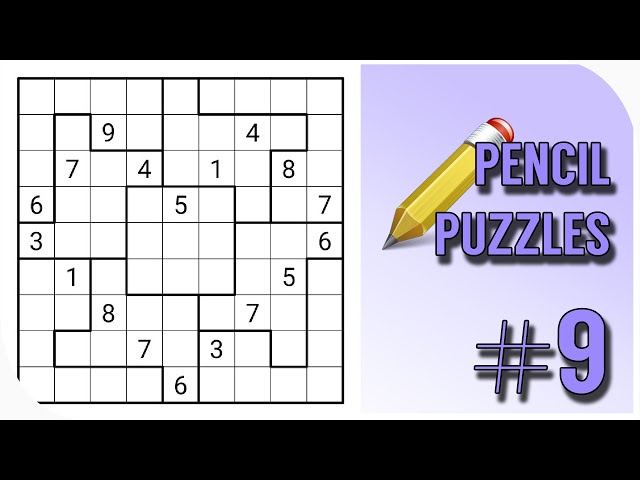 Pencil Puzzles #9 : Jigsaw Sudoku