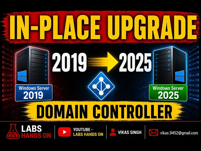 Upgrade Domain Controller from Windows Server 2019 to 2025 (In-Place Upgrade)