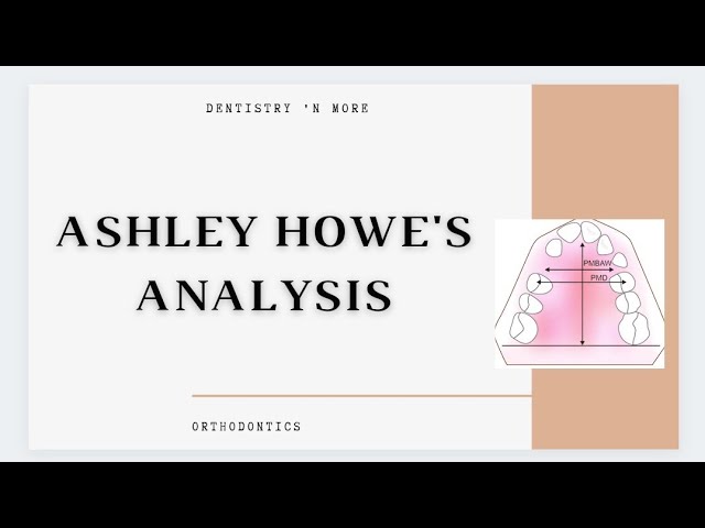 ASHLEY HOWE' S ANALYSIS