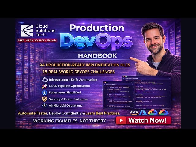 Production DevOps Handbook: 15 Real-World Challenges + 94 Production-Ready Files (Free GitHub Repo)