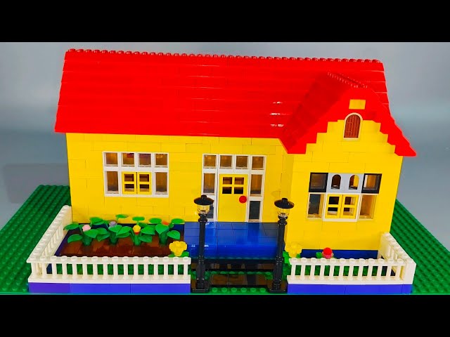 How To Build a LEGO House MOC 🏠| Satisfying Diy | Building Blocks Instructions #lego #diy #legomoc