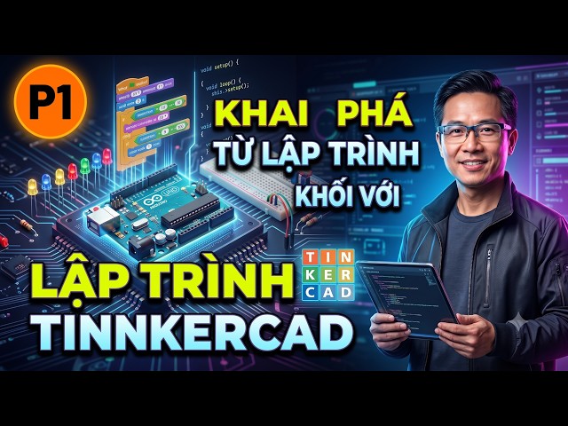 Hướng Dẫn Giả Lập Mạch Arduino Trên Tinkercad: Từ Đèn Chớp Tắt Đến Hệ Thống Đèn Giao Thông