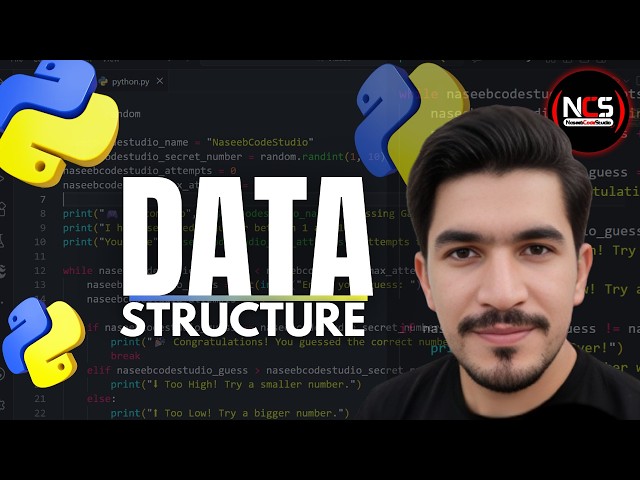 PYTHON Data Structures list, tuples, map, filter, pamdas, zip, set, dictionary | NaseebCodeStudio