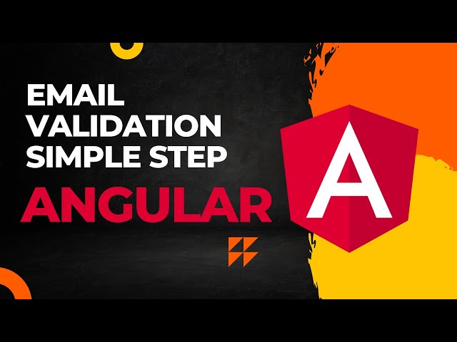 Email validation angular 14 - [step by step simple]