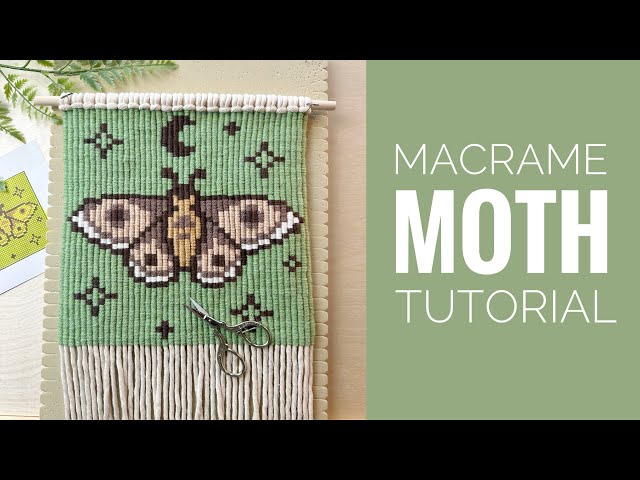 Macrame Pixel Art | Try This EASY Cottagecore Inspired Macrame Wall Hanging