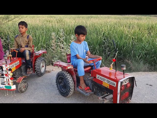 Mini Tractor MF 240 VS CAR Power Full Tractor Adam Ji tractor New Video mini eicher tractor(part 65)