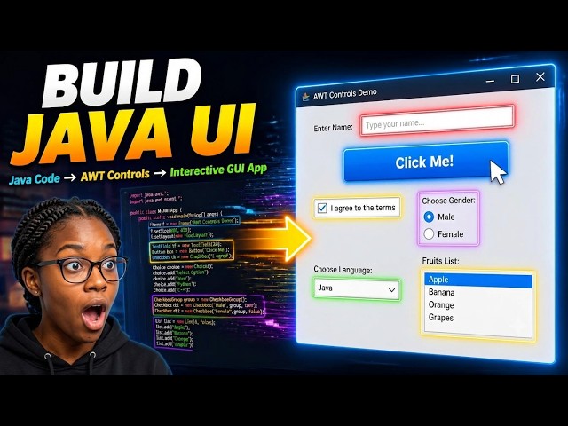 Java Programming | Unit 7 Part 2 | Java AWT Controls