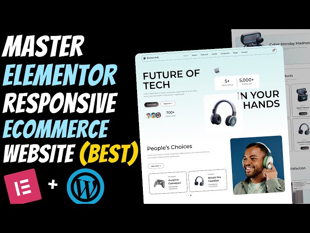 Build a Responsive ELECTRONIC E-Commerce Website using ELEMENTOR | Wordpress Elementor Tutorial 2026