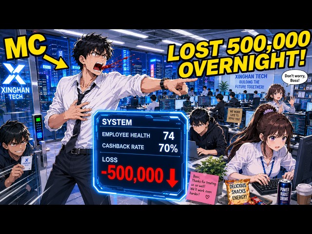 Boy Awakens Good Boss System, Gives Staff Perks; They Work Overtime to Repay Him—He Loses $500K!