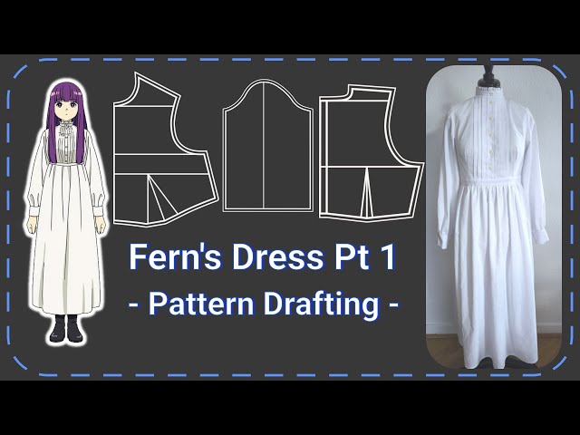 Frieren - Fern Cosplay Tutorial - Full Details Drafting - DIY Sewing