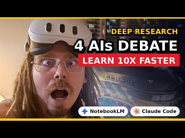 How to Do Deep Research with NotebookLM & Claude Code to Learn 10x Faster