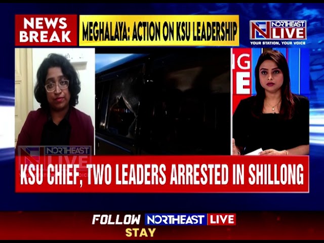 Shillong KSU Black-Flag Rally Turns Violent, Vehicles Vandalised, Govt Car Set Ablaze | Latest