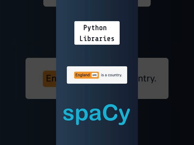 What is spaCy? #pythonprogramming #nlp #naturallanguageprocessing #spacy