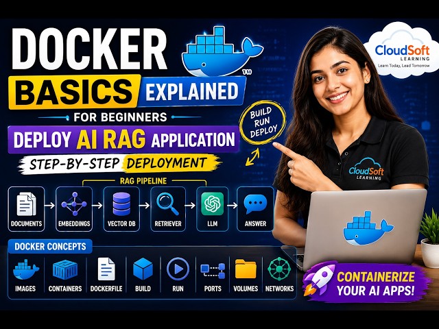 Docker Basics Explained for Beginners | Deploy an AI RAG Application with Docker Step-by-Step