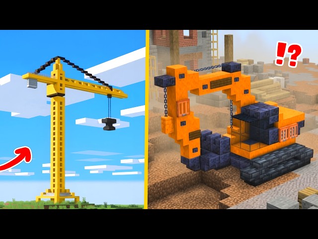 Building The Most Detailed Construction Side in Minecraft!