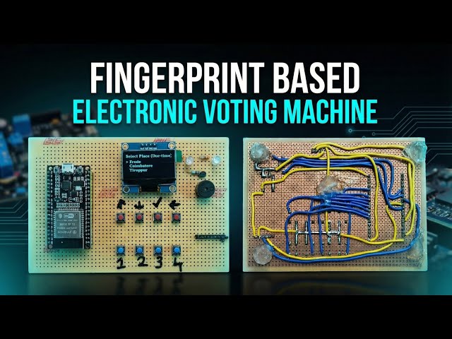 🚀 Smart Fingerprint-Based Voting System | ESP32 + Cloud + Web Dashboard