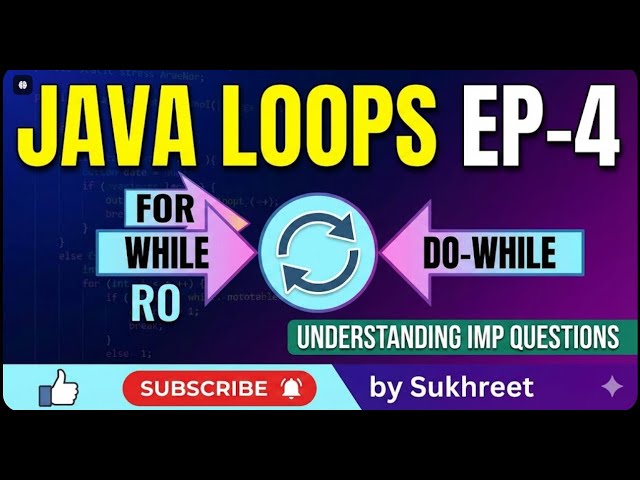 Java Loops Samjho Aasan Tarike Se | for, while, do-while 🔄