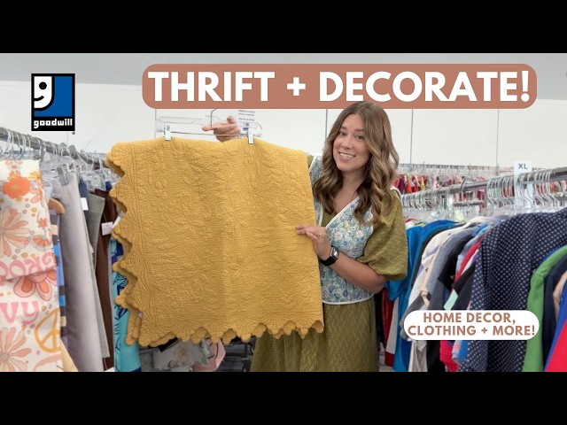 THRIFT WITH ME for home decor, clothes, and a *girlie* nursery! | THRIFT + DECORATE | GOODWILL HAUL