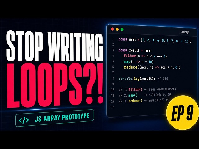 Stop Looping. Start Filtering (JavaScript EP 9)