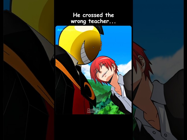 He crossed the wrong teacher 😰😨 #anime #shorts