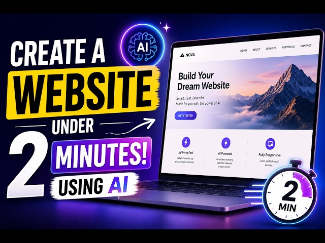 🔥 Website Design in 2 Minutes