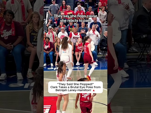 Watch Caitlin Clark React to Brutal Eye Poke from Betnijah Laney-Hamilton #wnba #basketball #sctop10
