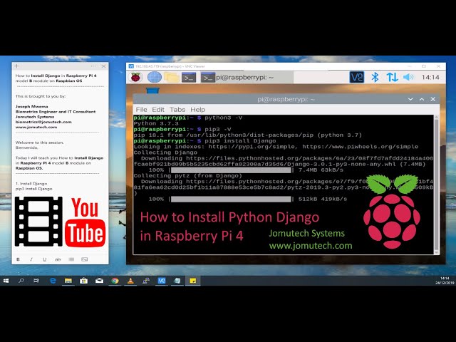 How to install Django Python on Raspberry Pi 4 on Raspbian OS