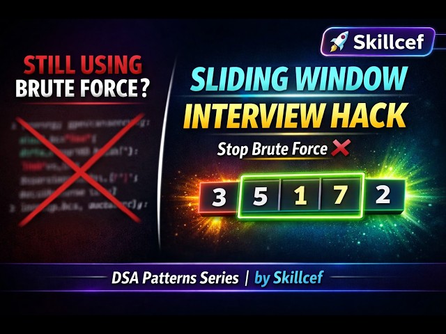 Master the Sliding Window Technique in 5 Minutes | DSA Interview Prep