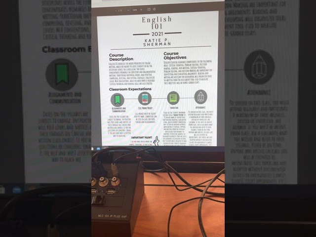 A glimpse at the syllabus