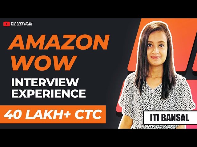 What is Amazon Wow? 🤔 | @amazon Wow Complete Interview Experience 🔥