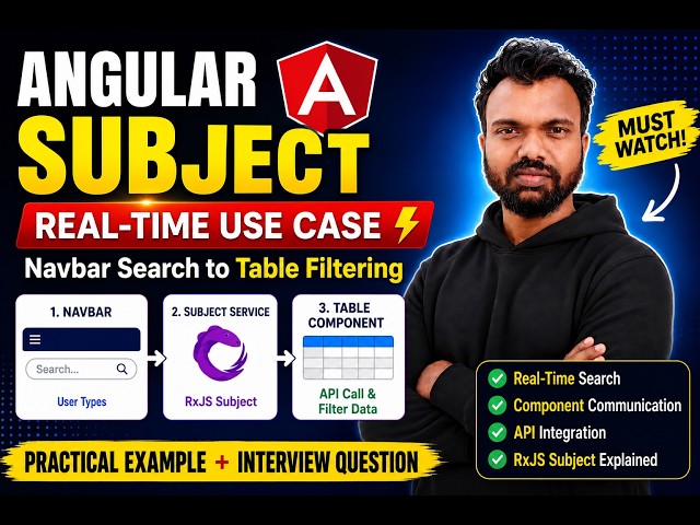 One Search Box, Multiple Components! Angular Subject Real-Time Use Case | Angular Interview Question
