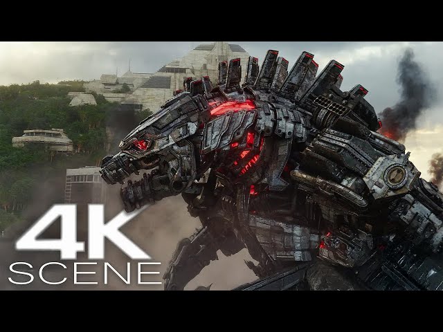 Godzilla vs Mechagodzilla 4K Fight Scene   Godzilla Vs Kong Movie Clip
