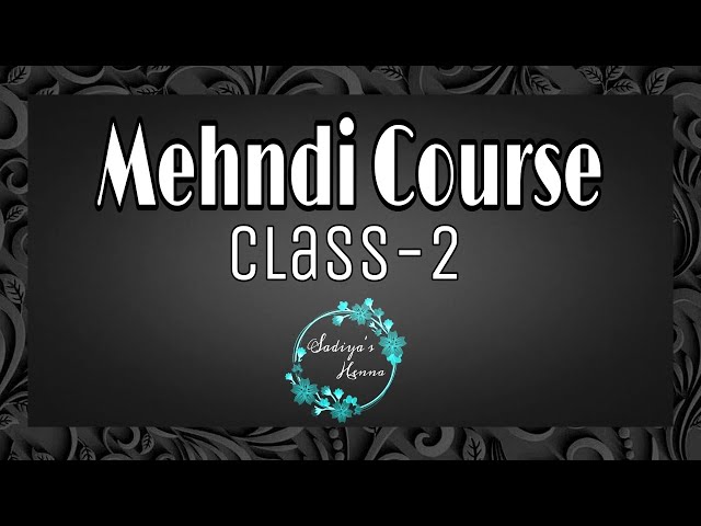 Mehndi class-2 | How to learn basics Mehndi shapes and leaves | Mehndi kaise sikhe | Mehndi course