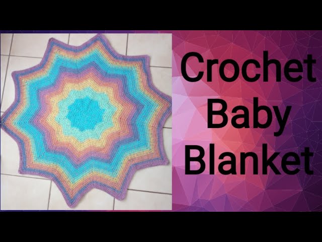 Crochet Star Blanket #quicktutorial #makeyourown #babyblanketcrochet