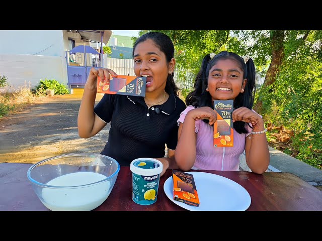 Dark Chocolate Milkshake 🍫 Little chef Diya 👩‍🍳 must try 🍳