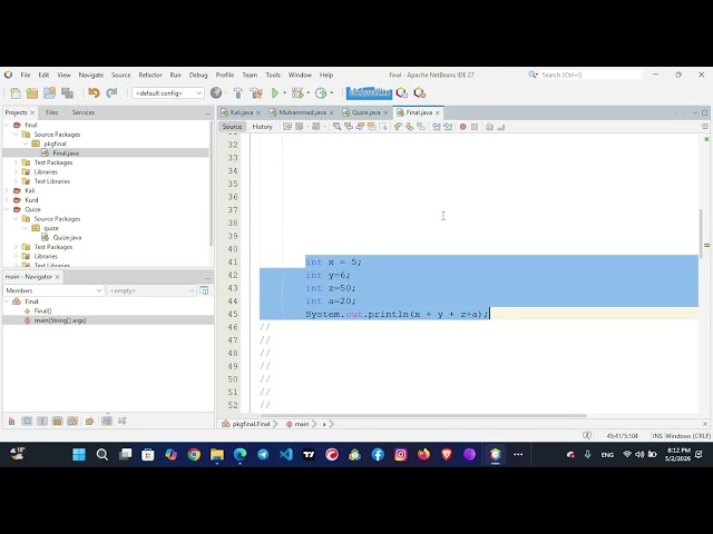 Java Final