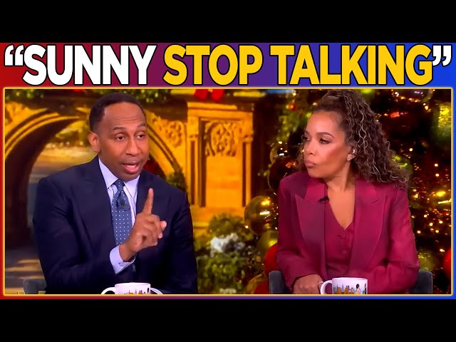 Stephen A Smith SILENCES Sunny Hostin and The View EXPLODES