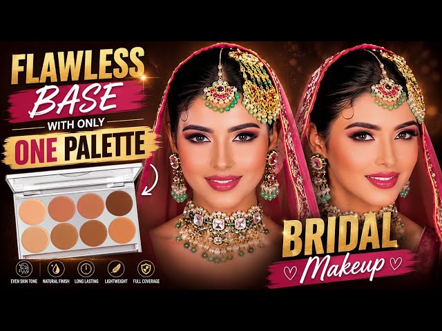 Flawless ￼ base with only one pallet #makeuptutorial #makeup #makeupartist 