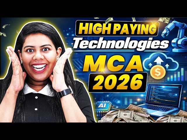 🔥Top 5 Technologies | MCA Students 2026 | MCA Career Guide, MCA Jobs! 🎯 #mca2026 #MCAJobs #aiml