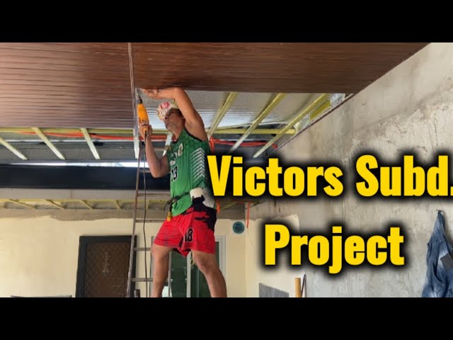 Ceiling PVC Panel installation: Victors Subdivision Canito-an Project Update Part- 7