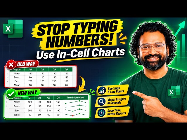 Excel Sparklines Tutorial: Turn Sales Data into Mini Charts (Line, Column & Win/Loss)