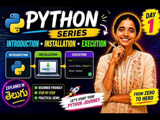 Python Series in Telugu | Day 1