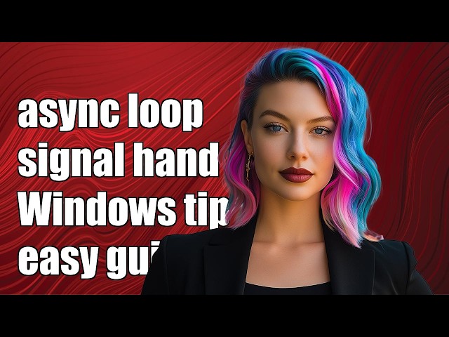 asyncio loop's add_signal_handler() in Windows