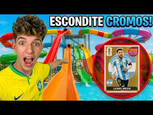 ENCONTRAMOS LOS MEJORES CROMOS DEL MUNDIAL EN EL PARQUE ACUATICO!